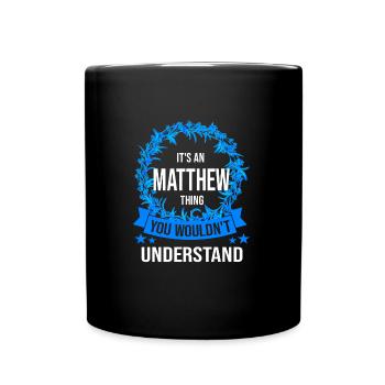 Vorname Christopher Name Christopher Geschenk - Tasse einfarbig - Schwarz - Vorne