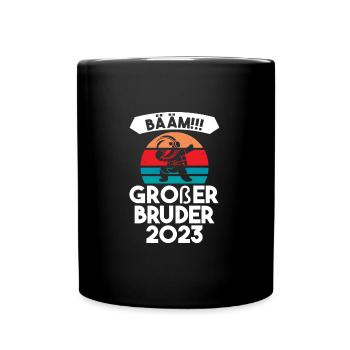 Großer Bruder 2023 Dabbing Grosser Bruder 2023 Ges - Tasse einfarbig - Schwarz - Vorne