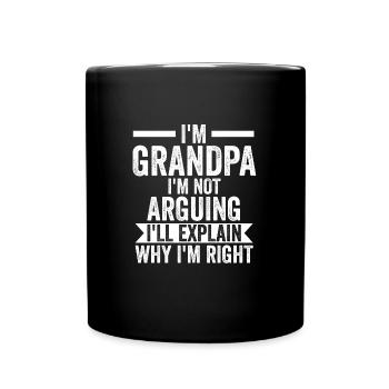 Großvater Großvater Großvater Geschenk - Tasse einfarbig - Schwarz - Vorne