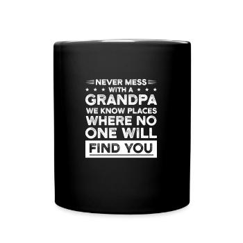 Großvater Großvater Großvater Geschenk - Tasse einfarbig - Schwarz - Vorne