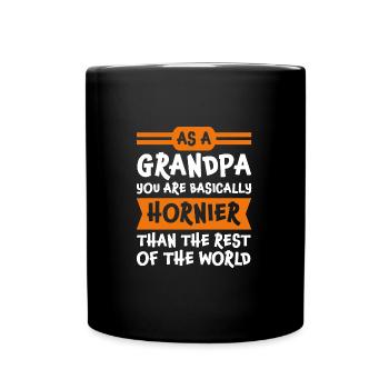Großvater Großvater Großvater Geschenk - Tasse einfarbig - Schwarz - Vorne