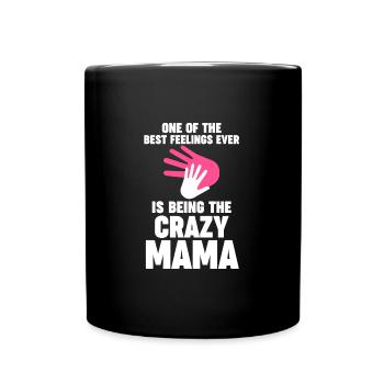 Mama Oma Oma Geschenk - Tasse einfarbig - Schwarz - Vorne