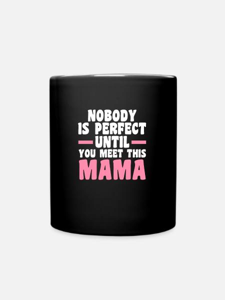 Mama Oma Oma Geschenk - Tasse einfarbig - Schwarz