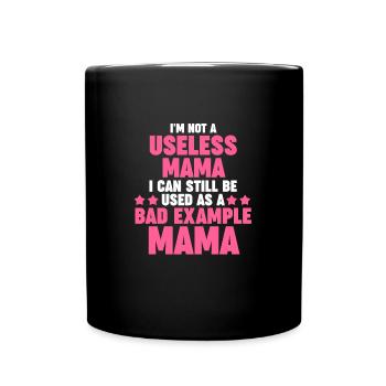 Mama Oma Oma Geschenk - Tasse einfarbig - Schwarz - Vorne