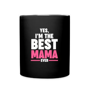 Mama Oma Oma Geschenk - Tasse einfarbig - Schwarz - Vorne