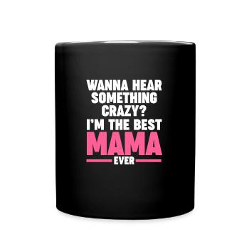 Mama Oma Oma Geschenk - Tasse einfarbig - Schwarz - Vorne