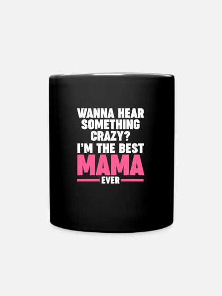 Mama Oma Oma Geschenk - Tasse einfarbig - Schwarz