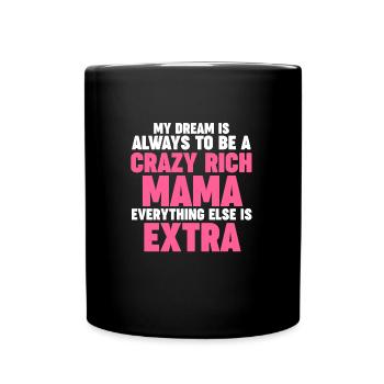 Mama Oma Oma Geschenk - Tasse einfarbig - Schwarz - Vorne
