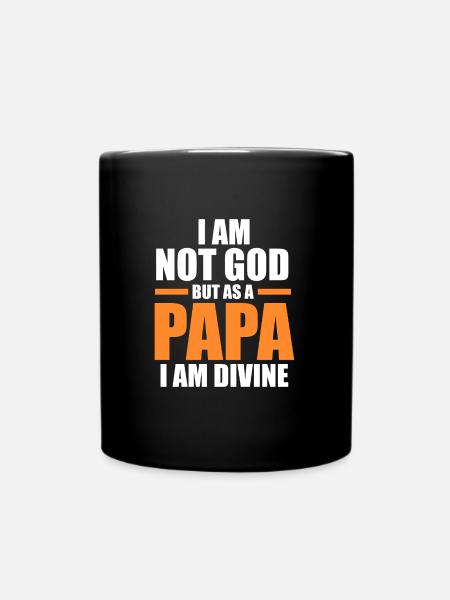 Papa Opa Vatertag Geschenk - Tasse einfarbig - Schwarz