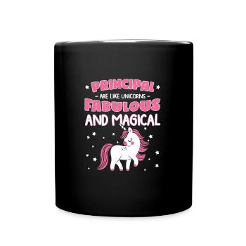 Lehrer Schulleiter Geschenk - Tasse einfarbig - Schwarz - Vorne
