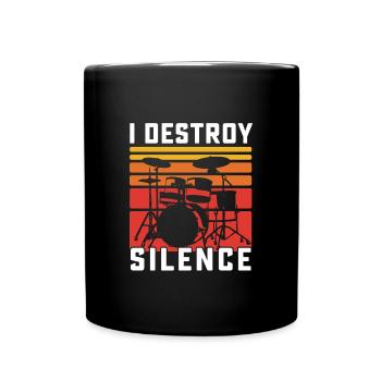 Drums and lutes Music Funny gift - Full Colour Mug - black - Front