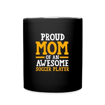 Soccer Mom Soccer Mom Sport Geschenk - Tasse einfarbig - Schwarz - Vorne