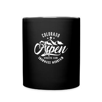 Aspen snowmass mountain - Full Colour Mug - black - Front