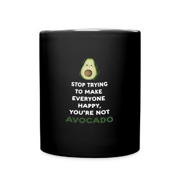 Avocados Avocado Avocado-Liebhaber Geschenk - Tasse einfarbig - Schwarz - Vorne