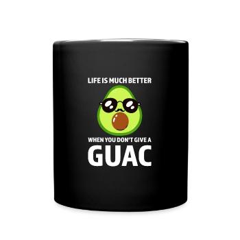 Avocados Avocado Avocado-Liebhaber Geschenk - Tasse einfarbig - Schwarz - Vorne