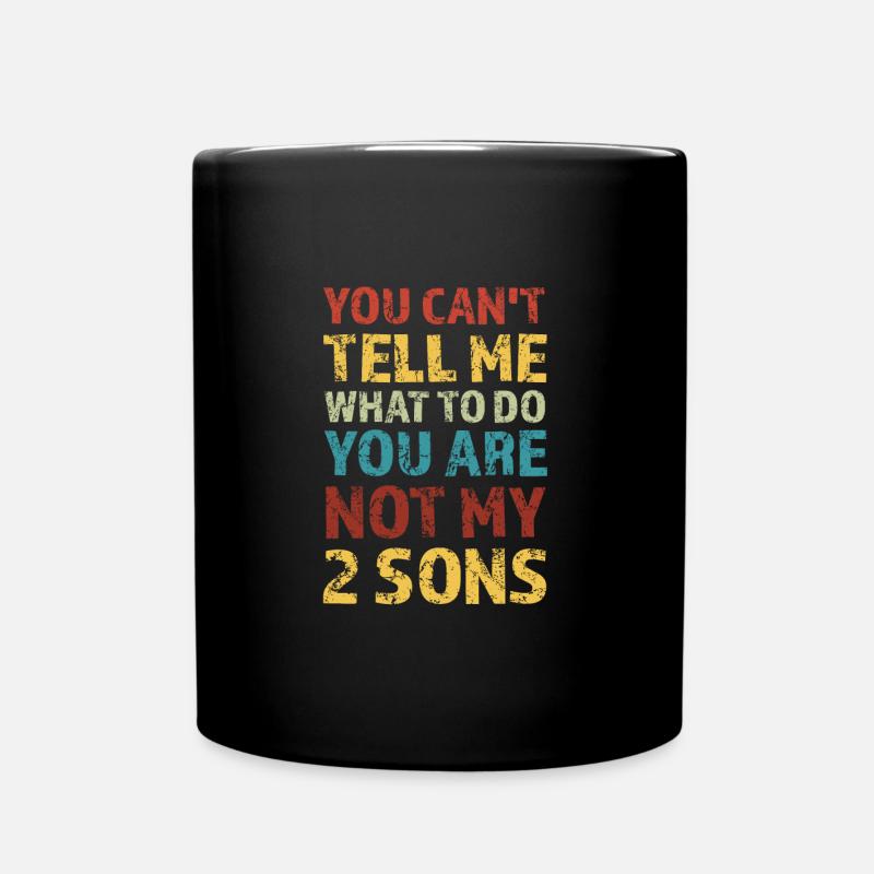 Vater, Vater, Vater Geschenk - Tasse einfarbig - Schwarz