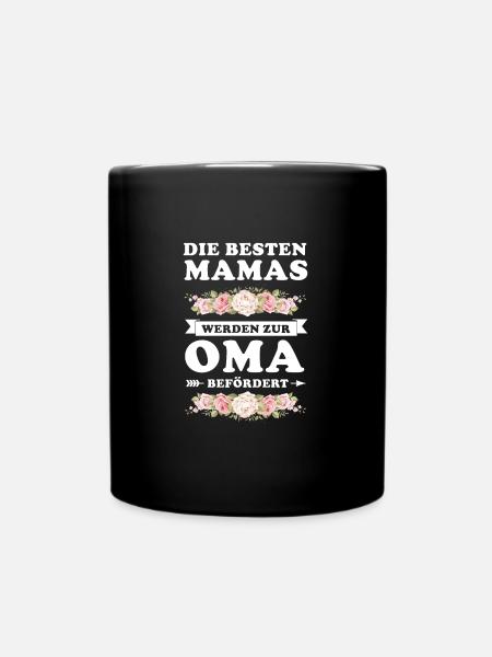 Mama Oma Mutter Geschenk - Tasse einfarbig - Schwarz