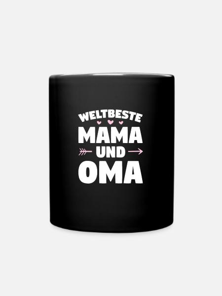 Mama Oma Großmutter Geschenk - Tasse einfarbig - Schwarz