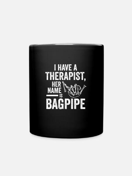 Dudelsack Dudelsack Musikinstrument Geschenk - Tasse einfarbig - Schwarz