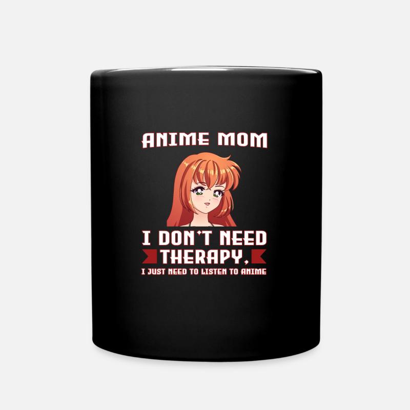 anime merch Anime anime mom Geschenk - Tasse einfarbig - Schwarz