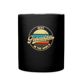 grandfather Grandpa grandad Geschenk - Tasse einfarbig - Schwarz - Vorne