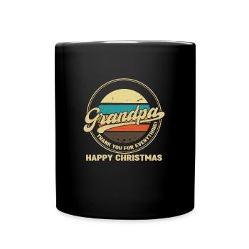 grandfather Grandpa grandad Geschenk - Tasse einfarbig - Schwarz - Vorne