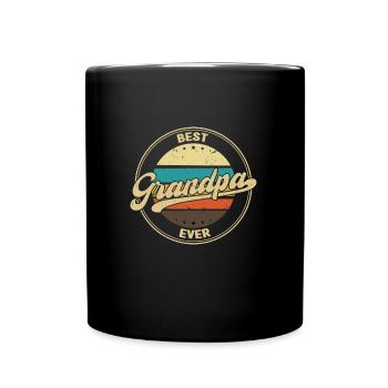 grandfather Grandpa grandad Geschenk - Tasse einfarbig - Schwarz - Vorne