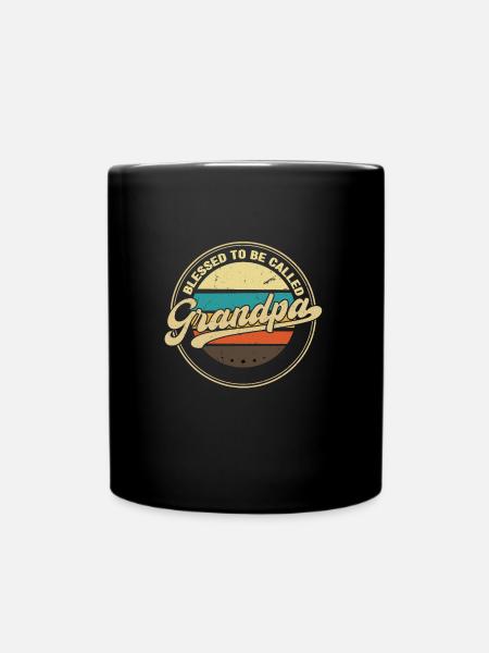 grandfather Grandpa grandad Geschenk - Tasse einfarbig - Schwarz