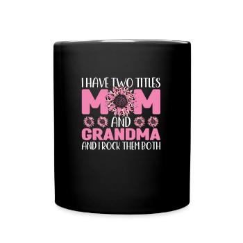 mother mum mom mum Geschenk - Tasse einfarbig - Schwarz - Vorne