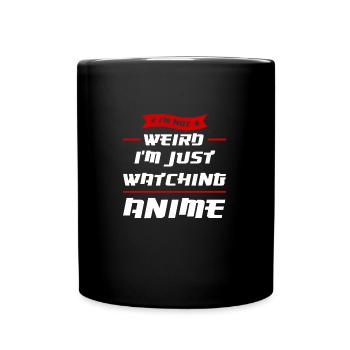 Anime merch Anime Anime Merchandise Geschenk - Tasse einfarbig - Schwarz - Vorne