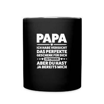 Opa Enkelkind Großvater Geschenk - Tasse einfarbig - Schwarz - Vorne