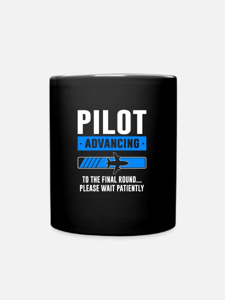 Pilot Pilot Flugzeug Geschenk - Tasse einfarbig - Schwarz