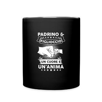 Pate & Patenkind Pate Patenkind Geschenk - Tasse einfarbig - Schwarz - Vorne
