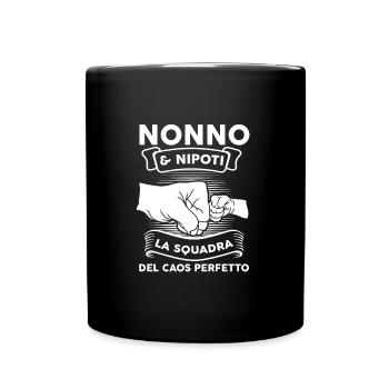 Opa & Enkelin Opa Familie Geschenk - Tasse einfarbig - Schwarz - Vorne