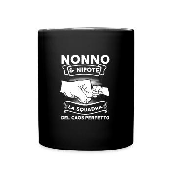 Opa & Enkel Opa Familie Geschenk - Tasse einfarbig - Schwarz - Vorne