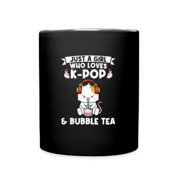 Blase Tee kpop Blase Tee Katze Katze Lover Geschen - Tasse einfarbig - Schwarz - Vorne
