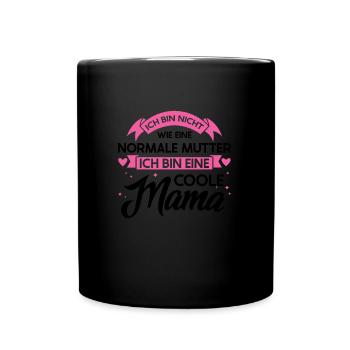 Mutter Familie Eltern Geschenk - Tasse einfarbig - Schwarz - Vorne