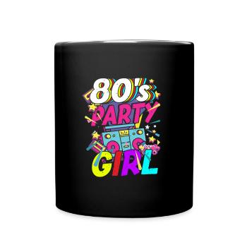 80 Girl 80s theme party - Full Colour Mug - black - Front