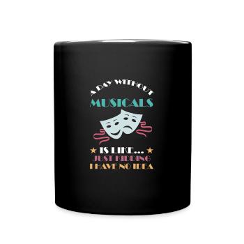 Theater Broadway-Musical Geschenk - Tasse einfarbig - Schwarz - Vorne