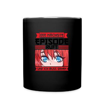 Anime Merch Anime Merch Geschenk - Tasse einfarbig - Schwarz - Vorne