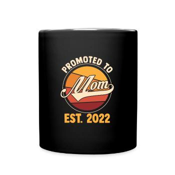 Mama Retro Mutter Geschenk - Tasse einfarbig - Schwarz - Vorne
