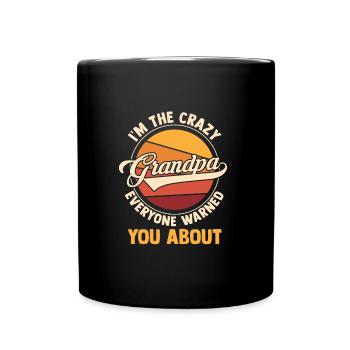 Opa Retro-Großvater Geschenk - Tasse einfarbig - Schwarz - Vorne