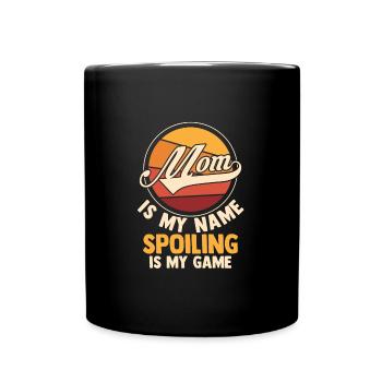 Mama Retro Mutter Geschenk - Tasse einfarbig - Schwarz - Vorne