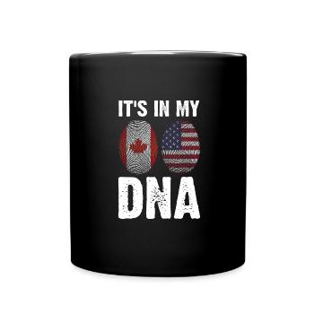 Kanadisch Amerikanisch Kanadisch Amerikanisches Ge - Tasse einfarbig - Schwarz - Vorne