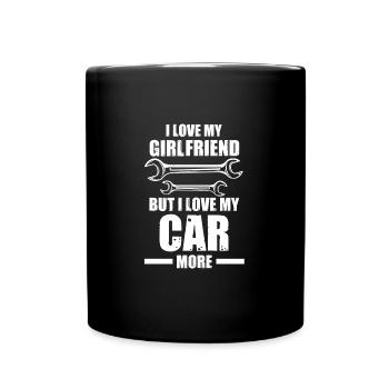 Autos Autos Autoliebhaber Geschenk - Tasse einfarbig - Schwarz - Vorne