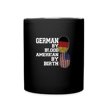 Deutschland Deutsch Deutsche Wurzeln Geschenk - Tasse einfarbig - Schwarz - Vorne