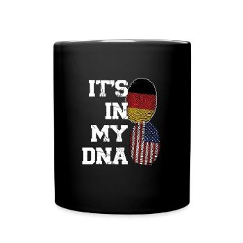 Deutschland Deutsch Deutsche Wurzeln Geschenk - Tasse einfarbig - Schwarz - Vorne