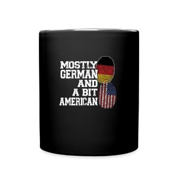 Deutschland Deutsch Deutsche Wurzeln Geschenk - Tasse einfarbig - Schwarz - Vorne