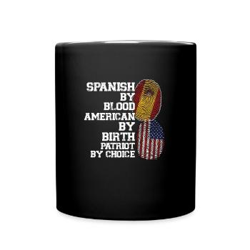 Spanisch Spanien Spanische Wurzeln Geschenk - Tasse einfarbig - Schwarz - Vorne