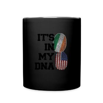 Irland Irisch Irische Wurzeln Geschenk - Tasse einfarbig - Schwarz - Vorne